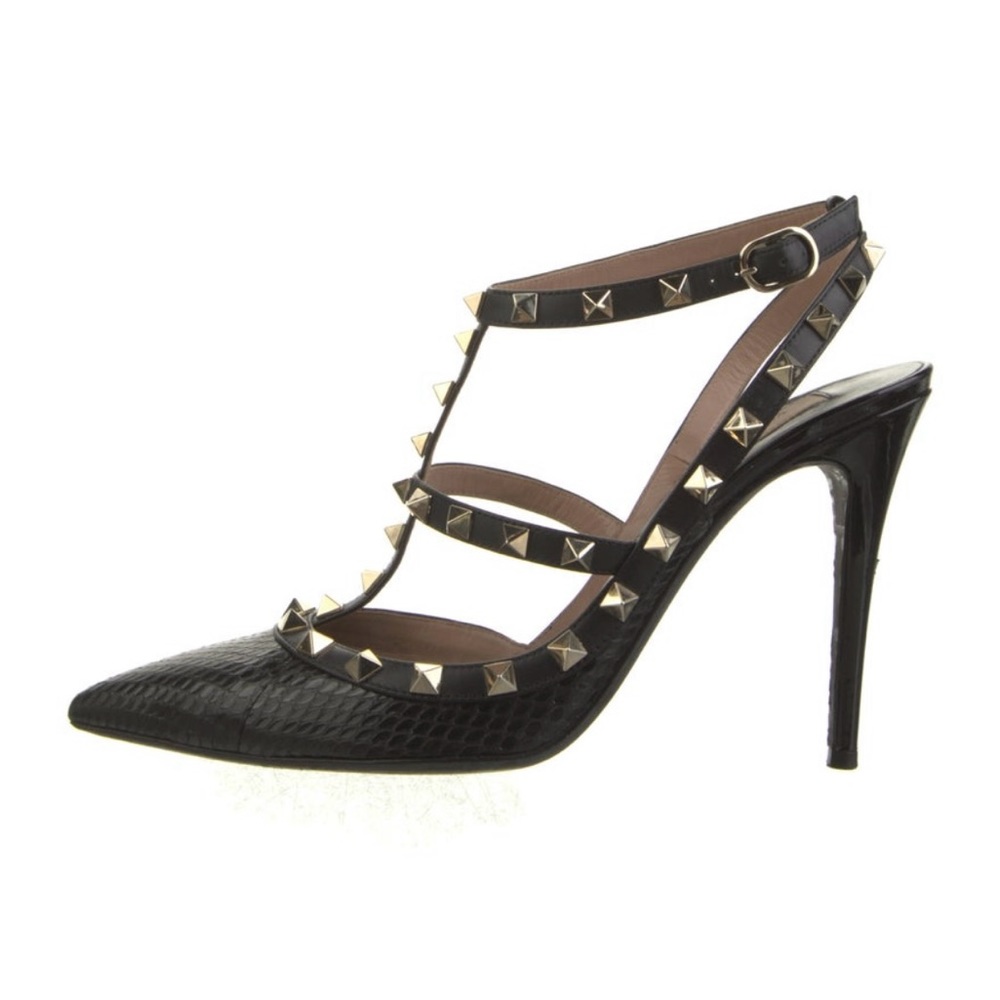 Valentino Leather T-Strap Pumps